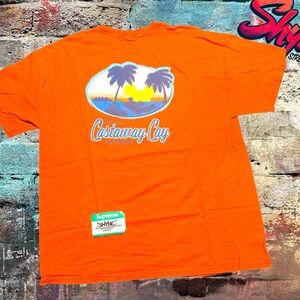 Orange Disney Castaway Cay T-Shirt
